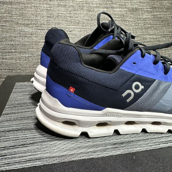 On Running Cloudrunner Shoes Mens Size 13 Blue Navy CloudTec 46.99016 Sneakers - Picture 10 of 16